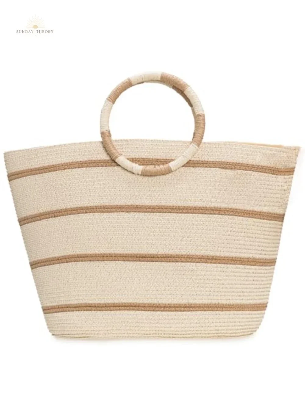 Straw Tote Bag for Women - Large Woven Beach Bag Summer Vacation
